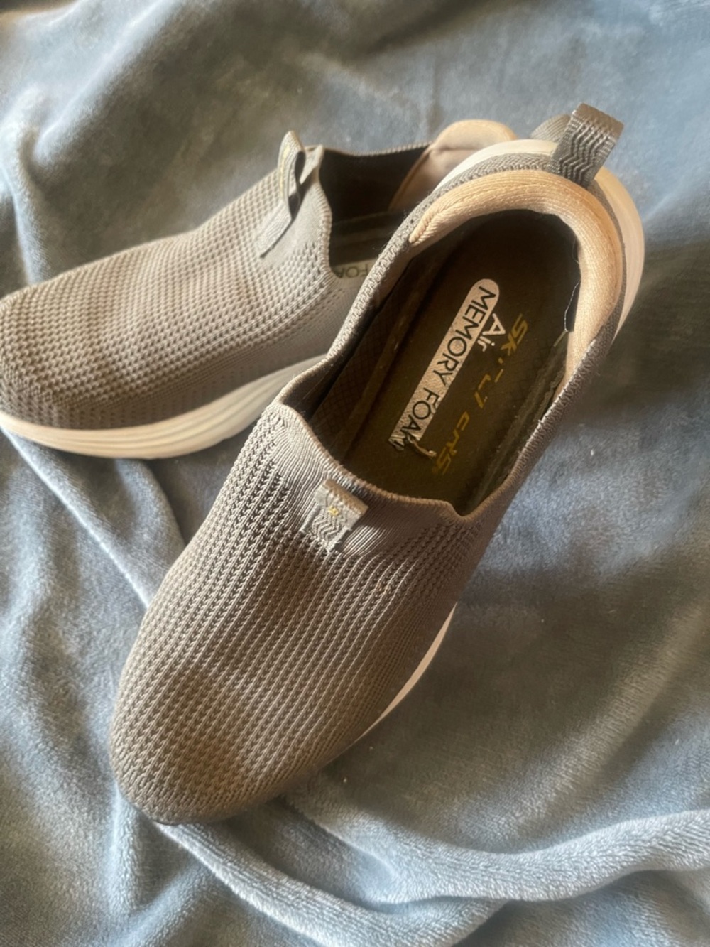 Skechers Vapor Foam Covert Shoes Men Size 9 Slip On Comfort Walking  DARK GRAY